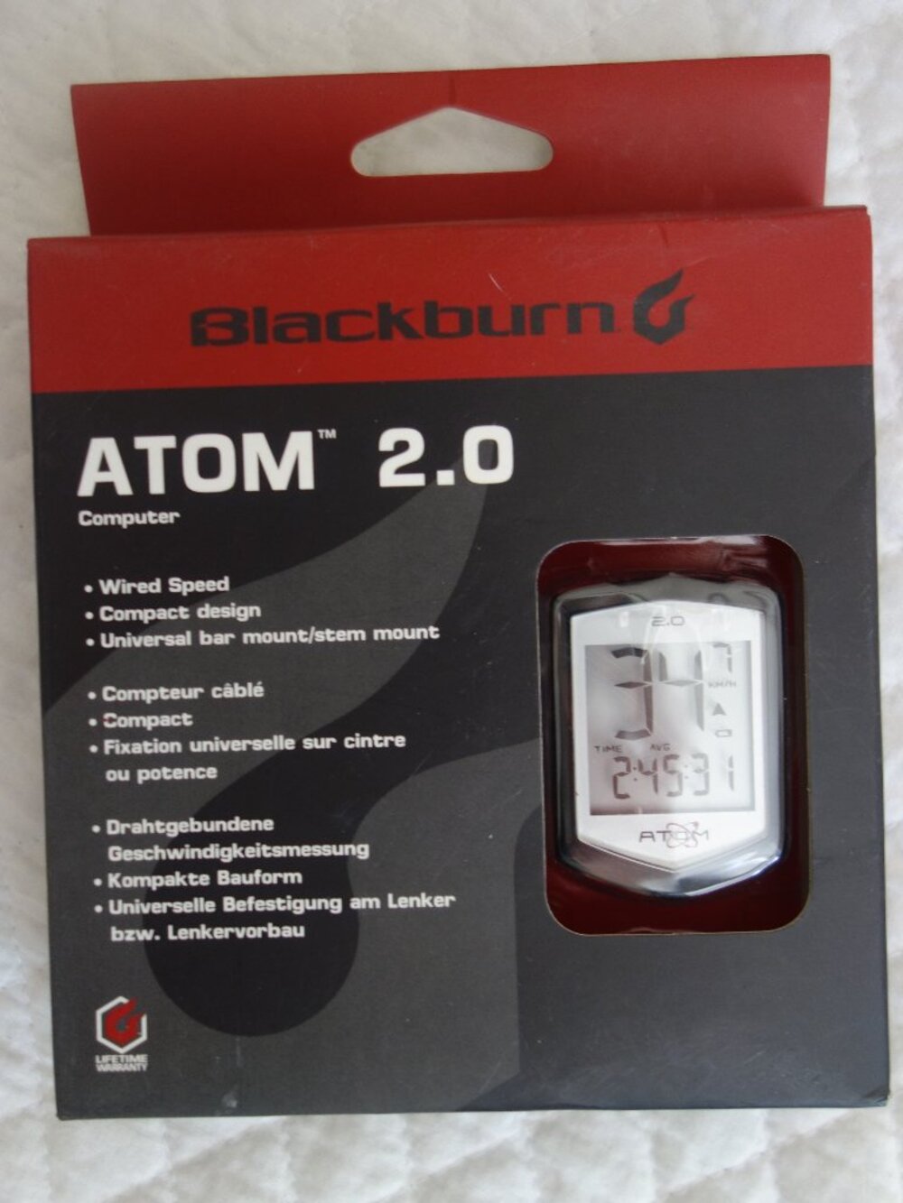NIB New BLACKBURN Atom 2.0 Cyclometer